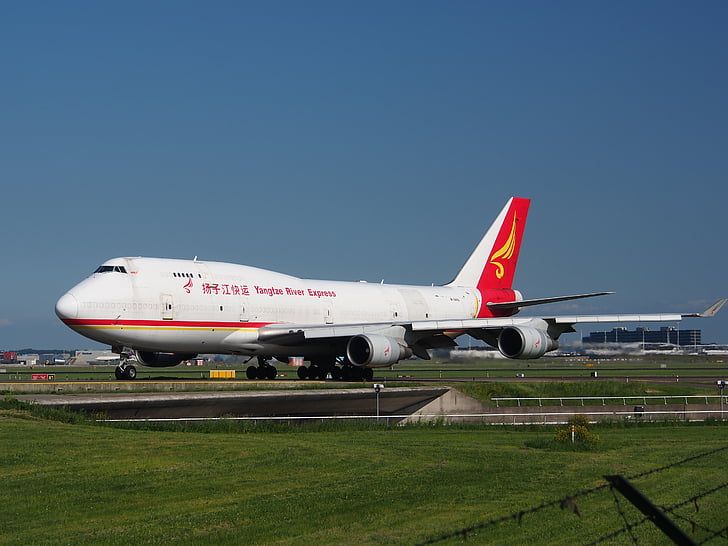 Boeing 747, yangtze river express, Jumbo jet, vliegtuigen, vliegtuig, Luchthaven, vervoer