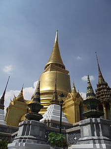 palača, wat phra si, pagoda, Tajland