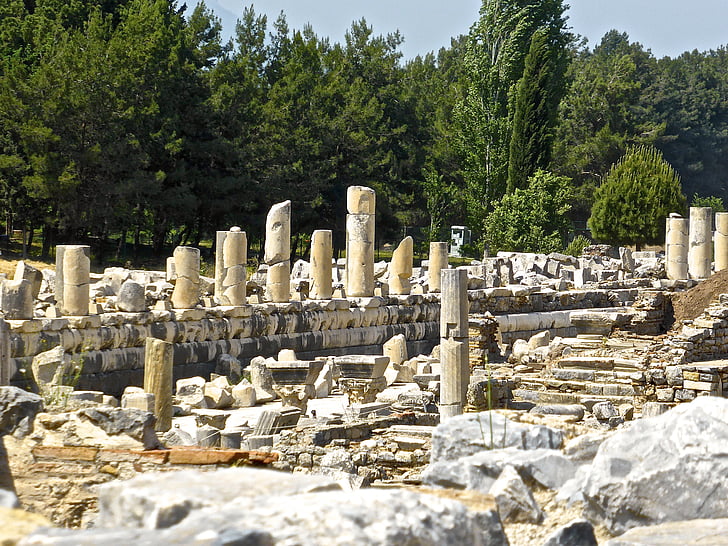 ruïnes, romà, Turquia, antiga, històric, Monument, mobles