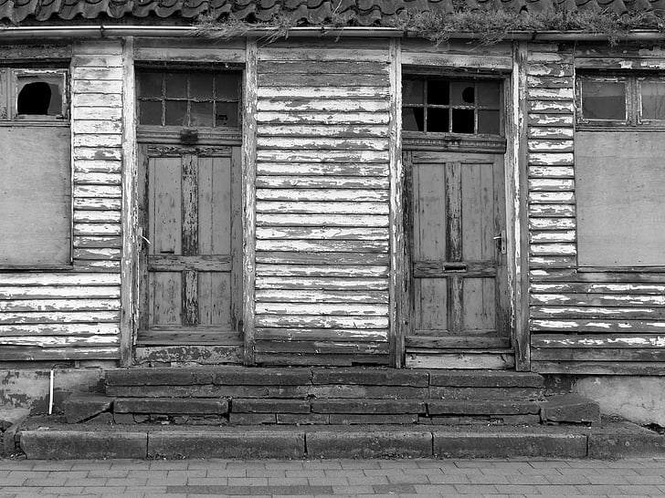 vrata, trošne, Kuća ulaza, raskinuti, propadanje, Stari