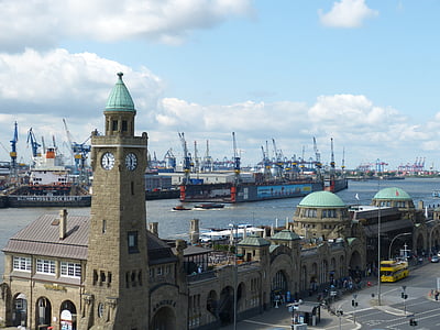 Hamburg, Hanza-város, Németország, építészet, épület, Landmark, történelmileg