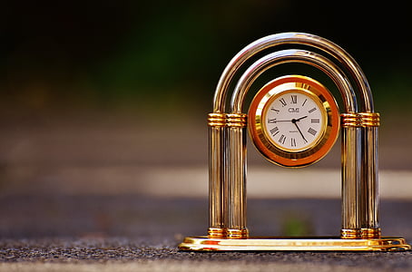 Clock, Kakek clock, dekoratif, pointer, waktu, Jam Meja, emas