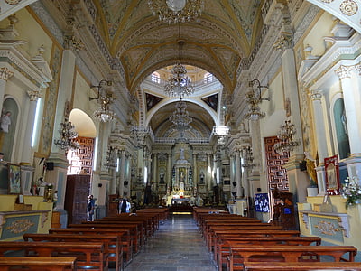 Iglesia, Cristo, México, religión, cristianismo, arquitectura, en el interior