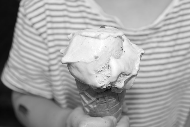 ice-cream, sweets, cone