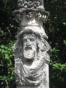Statue, Aed, skulptuur, kivi, Park, Välibassein, Turism