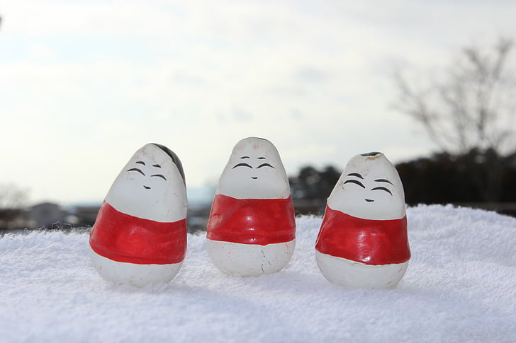 Fukushima, okiagari koboshi, Wakamatsu, ziemas laika apstākļi