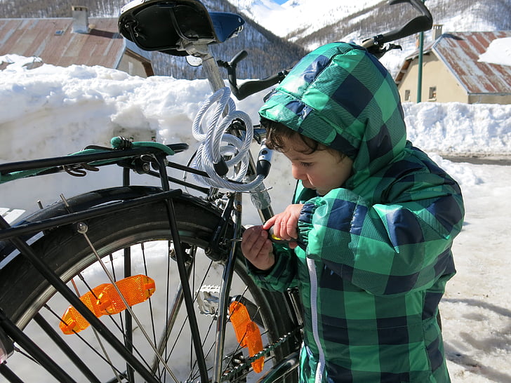 ποδήλατο, το παιδί, ποδήλατο, επισκευή, ασυνήθιστο, ιδανικά για παιδιά