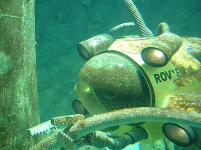 dykking, undervanns, ubåten, dykkere, dykking robot, dykking