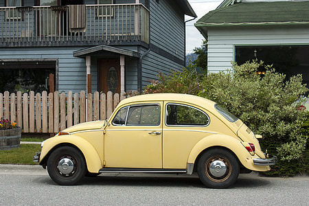 VW, Beetle, auton, Volkswagen, ajoneuvon, Vintage, auto
