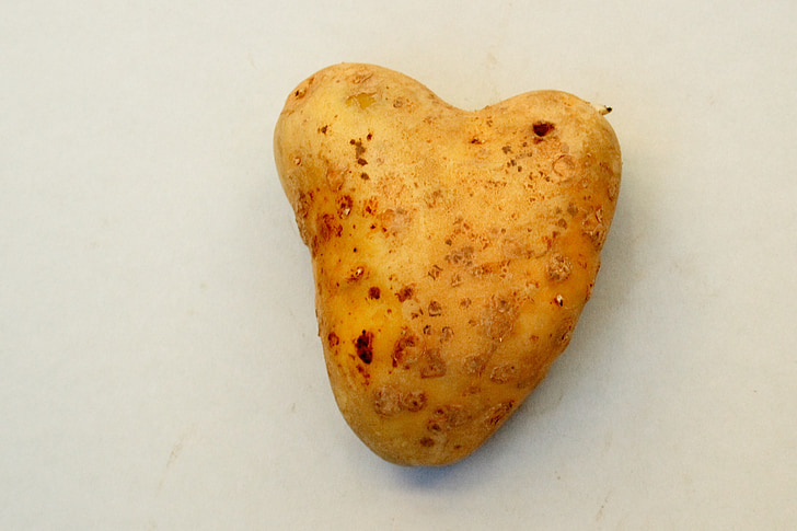 srce, gomolj, krompirja, ljubezen, simbol