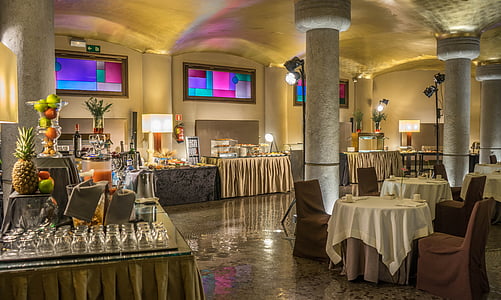 konferensrum, Casa fuster hotel, Barcelona, Spanien, färgglada, lyx, Europa