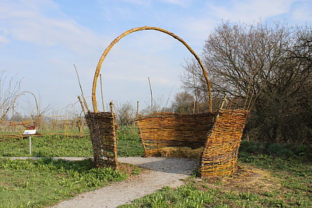 basket, pasture, braid, nature