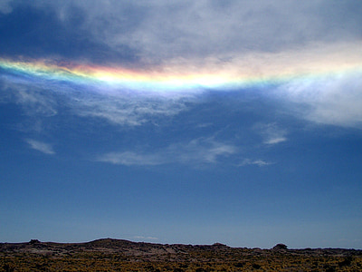 Halo, Duha, obloha, poušť, poušť Atacama, Chile, Příroda