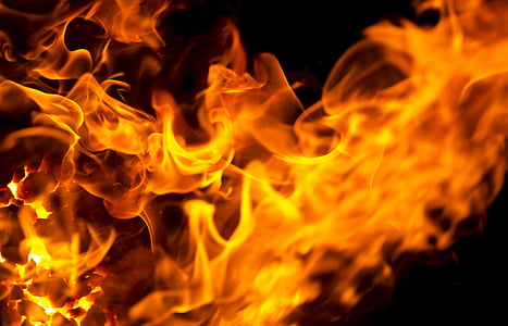 flamme, brand, smedje, varme - temperatur, brænding, Inferno, rød