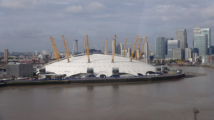 Arena, gebouw, het platform, O2 arena, rivier, Thames, Millennium dome