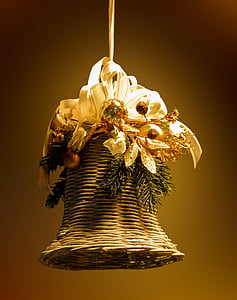 zvono, Božić, božićne ukrase, vrijeme Božića, Bast, tkani