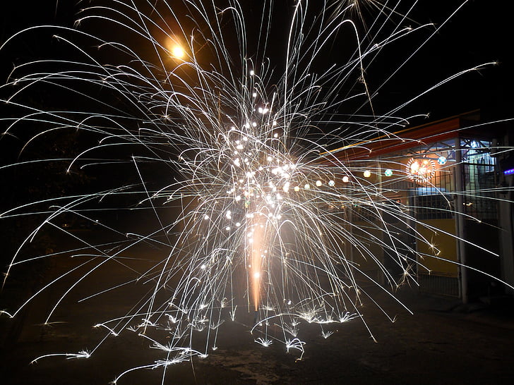 Nieuwjaar, vuurwerk, viering, 2015
