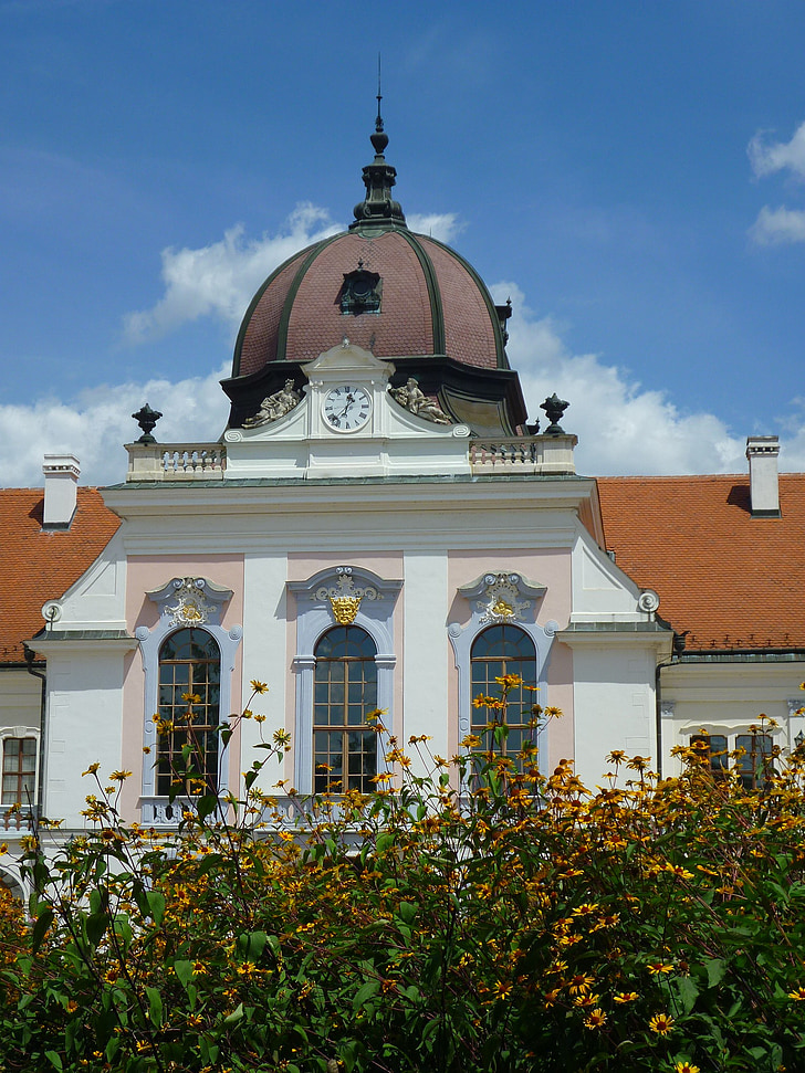 marmorist hall peetakse, Piłsudski, Dome, akna, hoone, lill, Ungari