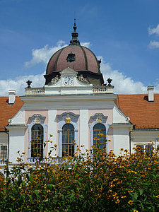 márvány hall tekinthető, Piłsudski, kupola, ablak, épület, virág, Magyarország