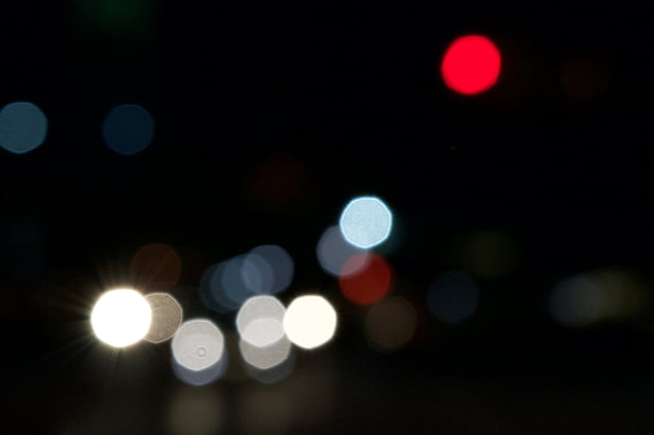 bokeh, φόντο, φώτα της πόλης, Περίληψη, θολή, στο κέντρο της πόλης, δρόμο της πόλης