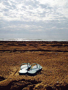 strand, zon, zee, water, hemel, zand, ontspannen