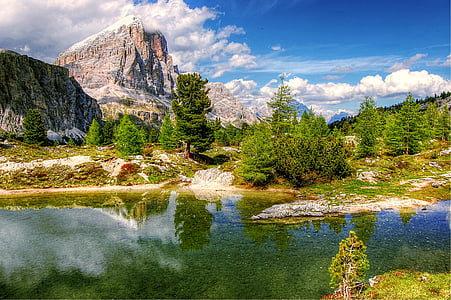 Dolomite, gore, Italija, pogled, Alpski, pohodništvo, narave
