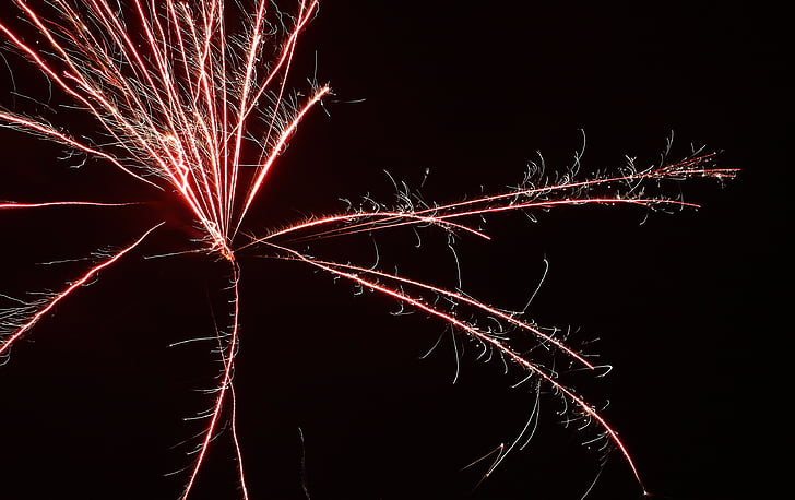 fireworks, radio, new year's eve, new year's day, light, shower of sparks, sylvester