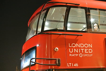 bus, London, England, Storbritannien