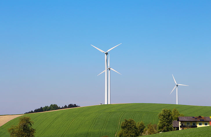 énergie éolienne, pinwheel, windräder, énergie, vent, environnement, winkraft