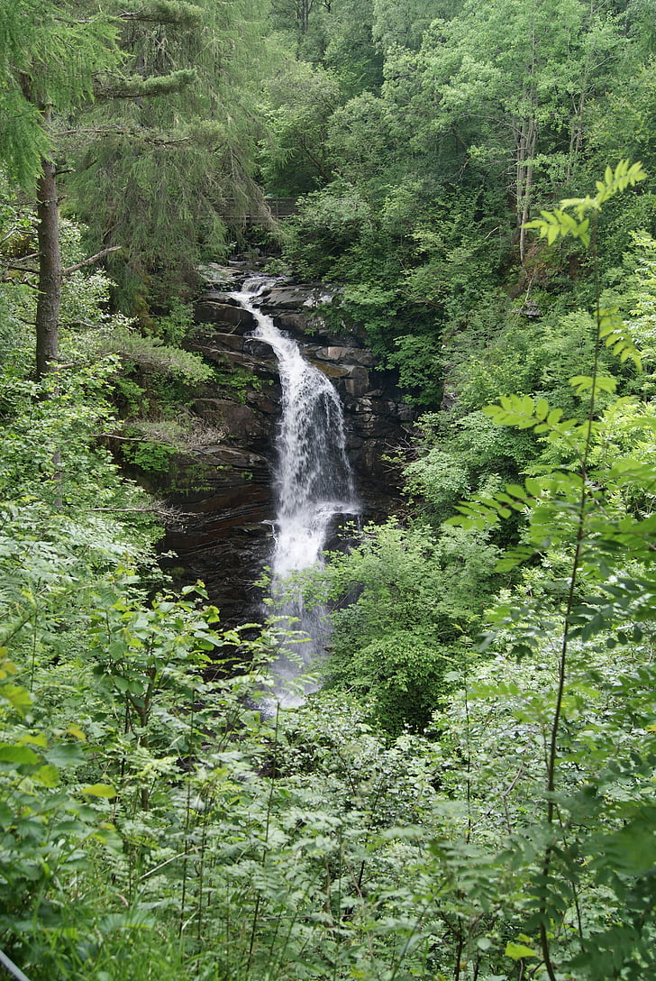 waterfall, scotland, nature