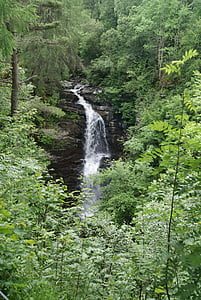 водопад, Шотландия, природата