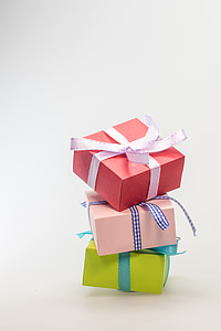 cadeau, faites, paquet, boucle, boucle de paquet, Christmas, décoration de Noël