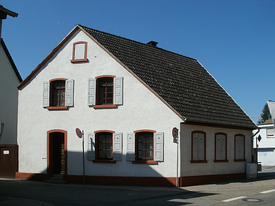 Casa, edificio, Schwetzingen, Inicio, construcción, arquitectura, residencial