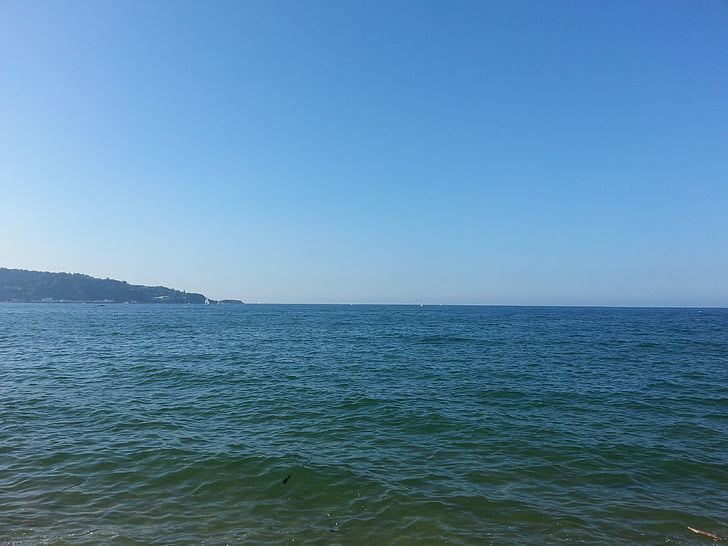 ocean, panorama, sea, holiday, blue, sky, travel
