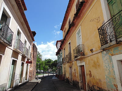 Brasil, Maranhao, San luís, arquitectura, calles