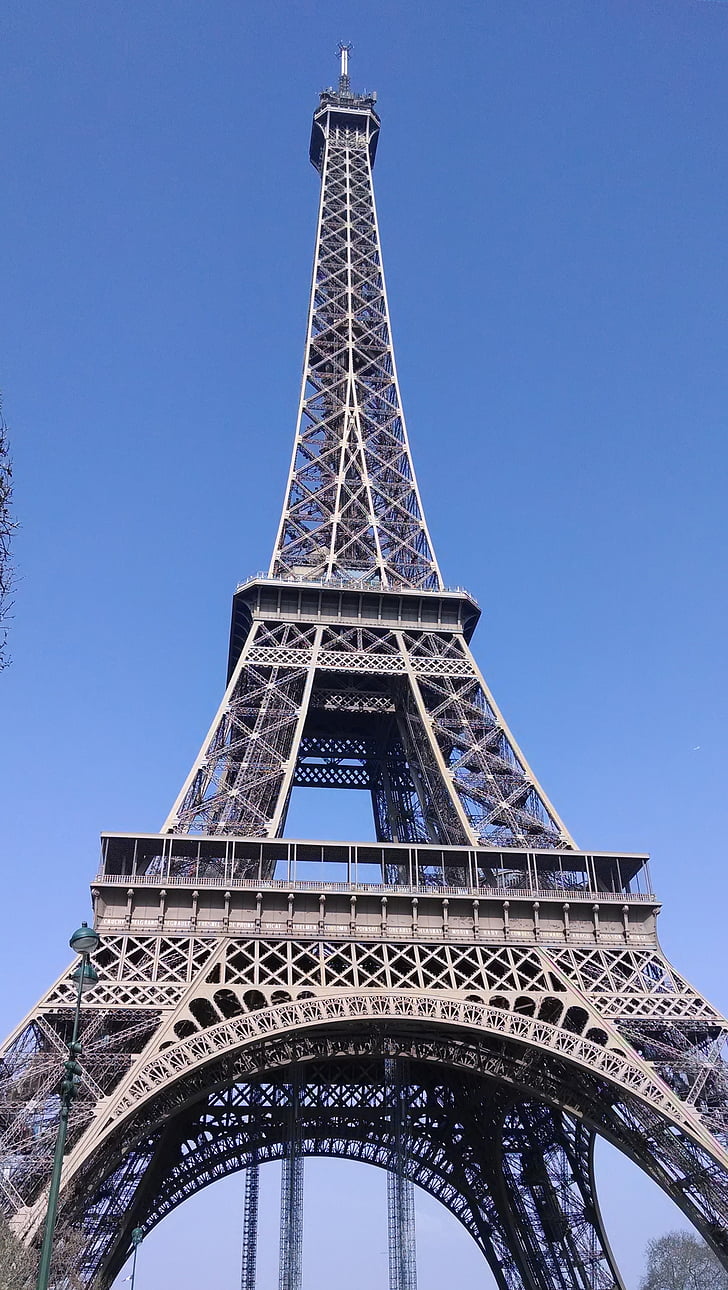 Франція, Париж, Ейфелева вежа, Париж - Франція, вежа, знамените місце, сталі