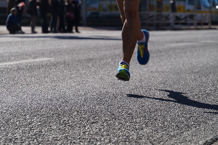 Marathon, Ekiden, en cours d’exécution, courir, sport, exercice de, faire du jogging