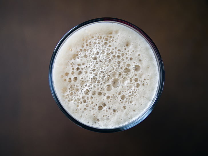 beverage, drink, foam, close-up