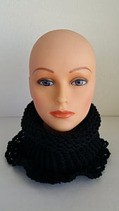 fashion, mannequin, black scarf