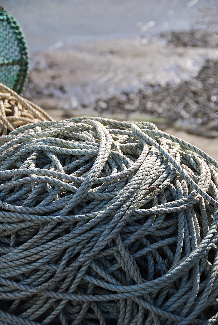 rope, fishing, harbor, texture, nautical