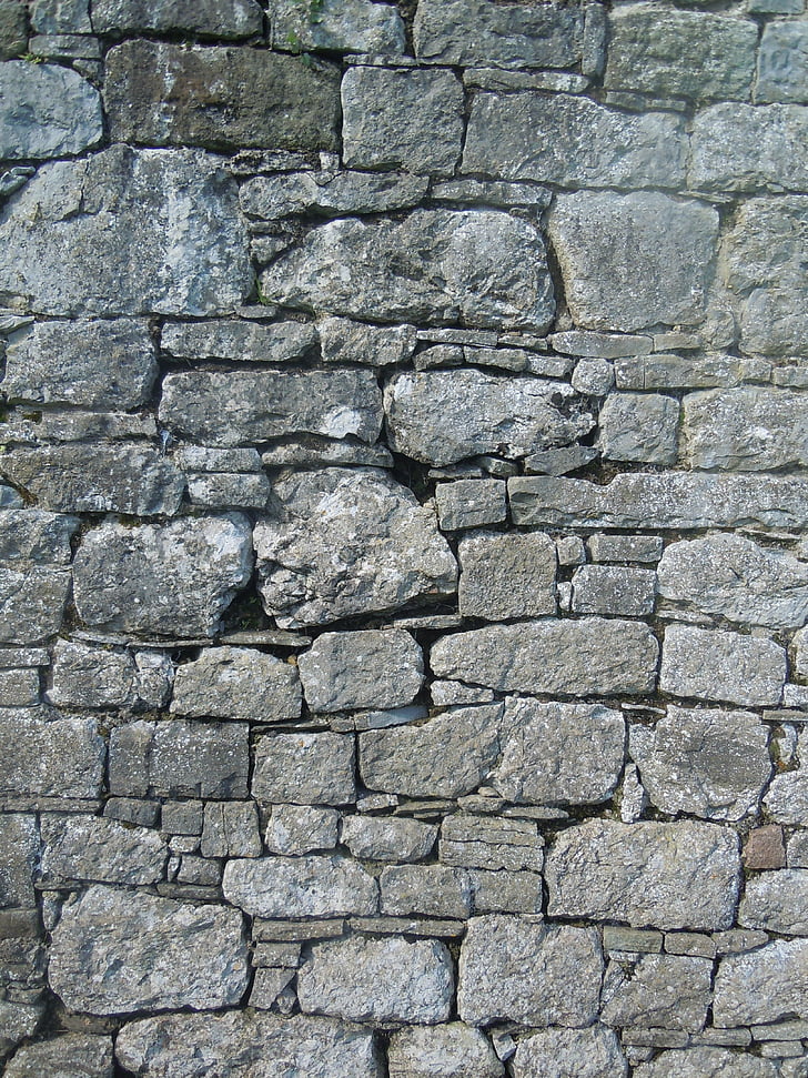 sienos, akmenų, tekstūros, pastatas, paviršiaus, pilka, fonai