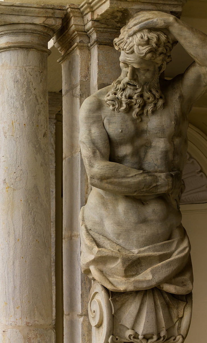 Статуя, мрамор, c, скульптура, Италия, статуи, Памятник