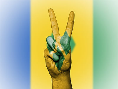 Saint vincent och Grenadinerna, Saint, Vincent, Grenadinerna, fred, hand, nation