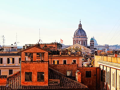 Roma, Itália, cúpula, telhado, Roma antiga, Roma capitale, antiga