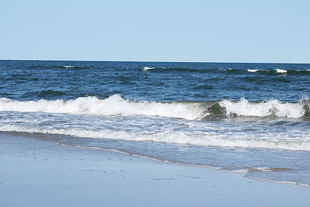 valovi, plaža, oceana, vode, pijesak, more, odmor