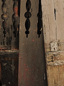 durvis, Žagars, vecais, tekstūra, fons
