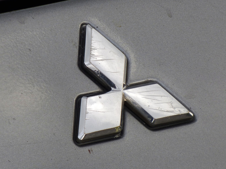 Mitsubishi, auto, cotxe, logotip, màscara, símbol, signe