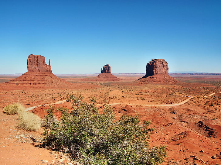 Arizona, Utah, táj, hegyi, sivatag, Amerikai Egyesült Államok, Monument valley