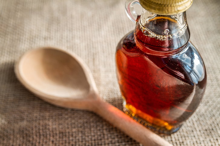 maple, syrup, food, delicious, tasty, glass, bottle