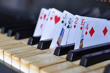 piano, Magic, karty, Hudba, kúzelník, klavír kľúč, hudobný nástroj